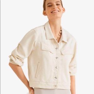 COPY - Mango white lightweight jacket size XS